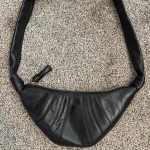 Lemaire Small Croissant Bag (Dark Chocolate)